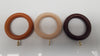 Curtain wood pole ring